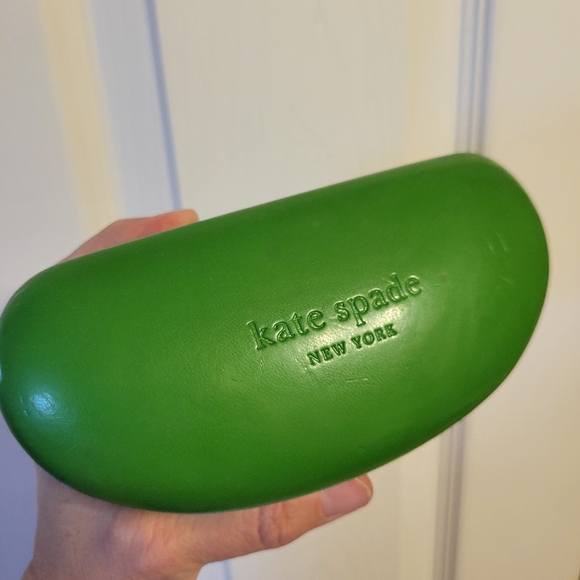 kate spade Sunglass Eyeglasses Case ~ Kelly Green ~ Wink-Wink Motif FINAL PRICE - Picture 10 of 13
